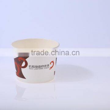 GoBest custom printed round base paper soup bowl with lid