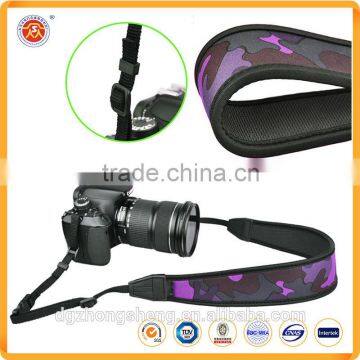 Customized Logo Fashion Polyester Camera Belt / Camera Neck Strap