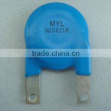 Block varistor MOV surge protector surge arrestor high surge varistor high power varistor 32D821K cu tab varistor