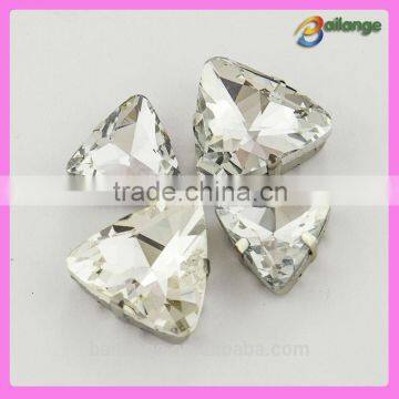 wholesale wedding dress accessories elegant factory directly crystal loose pointed back rhinestones