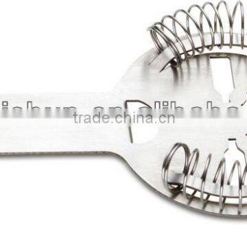 Promotional with two ears 201 stainless steel Bar tool Bar strainer / Wine strainer