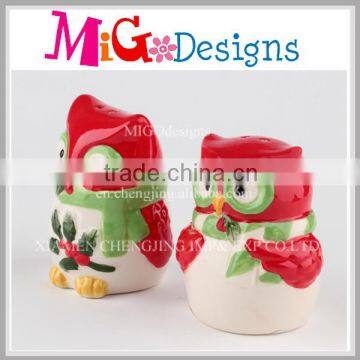 Lovely Owl Ceramic Salt Shaker Pepper Bottle Wholesale