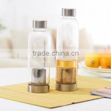 2016 Hot sale Glass glass juice water bottle for drinking