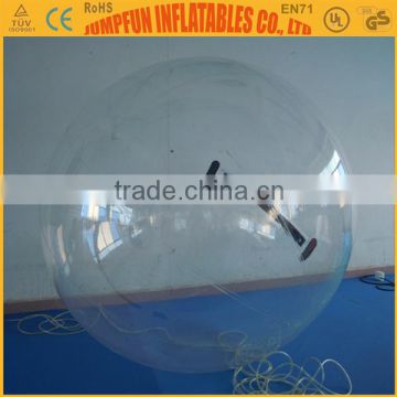 Transparent water ball made by PVC or TPU