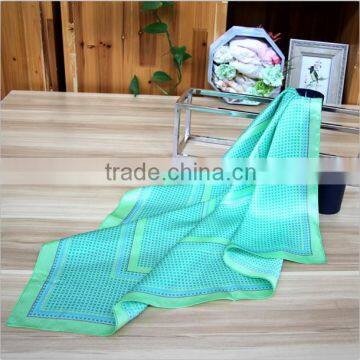 2016 New Style 100% Screen Print Silk Handkerchief