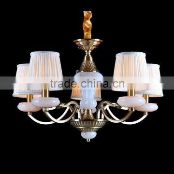 Modern Pendant Light fabric Chandelier lamp with marble