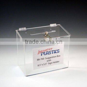 Acrylic Ballot Box With Lock C1222008