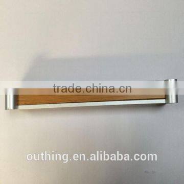 Anodized Wooden Color Aluminum Alloy Furniture Hardware Cabinet Handle photo-2