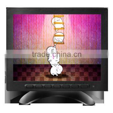 square screen 12 volt dc 8inch small size pc lcd monitor with av input