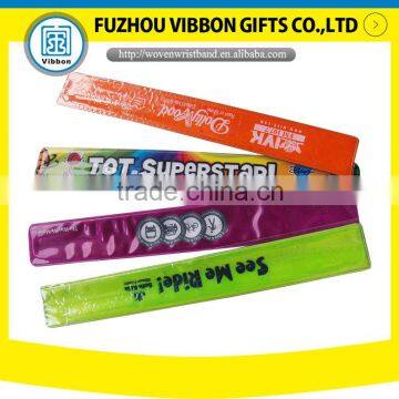 Waterproof pvc slap bracelet for events and festivals