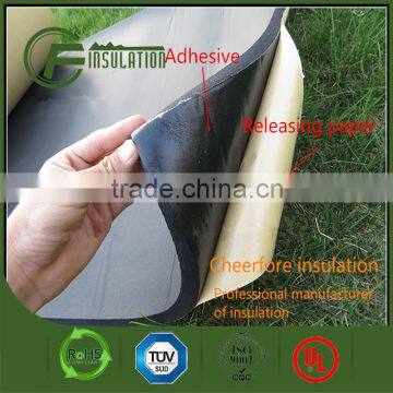 Black/White Adhesive Backed NBR Foam Rubber