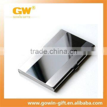 Shiny stainless steel business name card holder