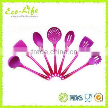 Set of 7 Silicone Kitchen Utensils With Plastic Handle, Cooking Tools Kitchenware photo-3