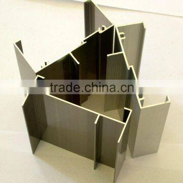Champagne Anodizing Aluminum Windows Profiles