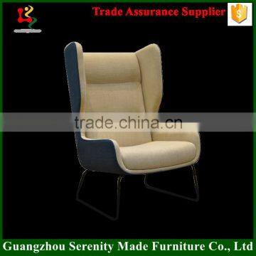 Guangzhou modern iron legs recliner chair living room furniture