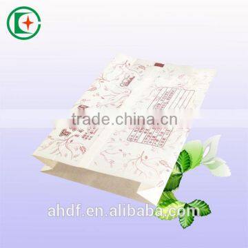 wholesale coated food paper bag with sharp bottom/ food packaging paper bag jakarta