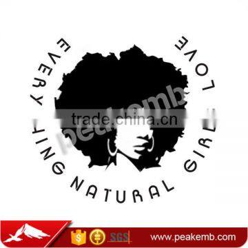 Afro Girl Digital Printing Glitter Vinyl Rhinestone Iron On Transfers photo-5