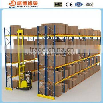 Heavy duty selective pallet racking for storage solution