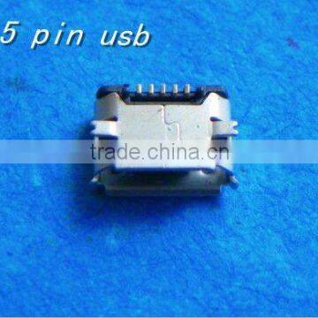 5 pin mini usb connector nickel-plated