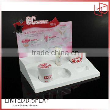 Acrylic plexiglass cosmetic display stand