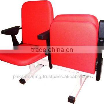 Folding Seat PS-09 AU with Armrest and Fabric Upholstered