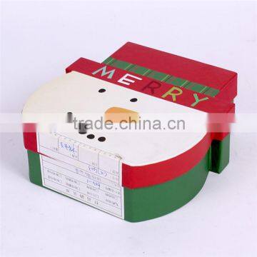 Round Empty Decorative Christmas Gift Box photo-2