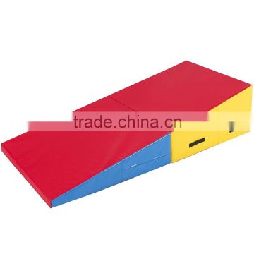 60" X 30" X 14" Folding Gymnastics Incline Mat Cheese Wedge Skill Shape Tumbling Mat