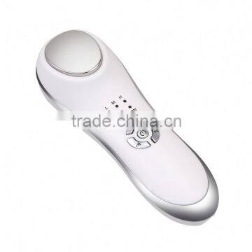 Rechargeable handy ultrasonic galvanic galvanic facial massager for women skin care