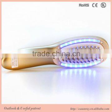 Multifunction electric hair copper comb with massager function for hair loss