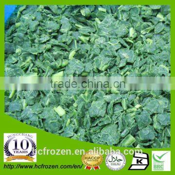 China high quality IQF Frozen spinach chopped