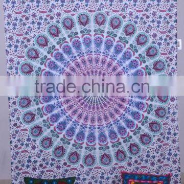 China Tapestry Twin Bedspread Cotton Printed Single Dorm Bed Cover Manufacturing Tapestries Bed Sheet