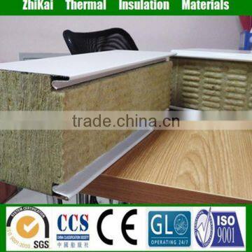 Building insulation materials, high quality fireproof rock wool sandwich panel