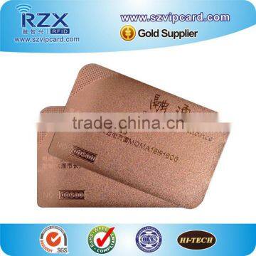 Engraved Rose Gold Plating Stainless Steel Card Metal Card photo-2