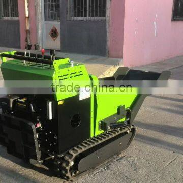 CE 500kg Rubber Track Hydraulic Self Loading Crawler Mini Dumper with Shovel