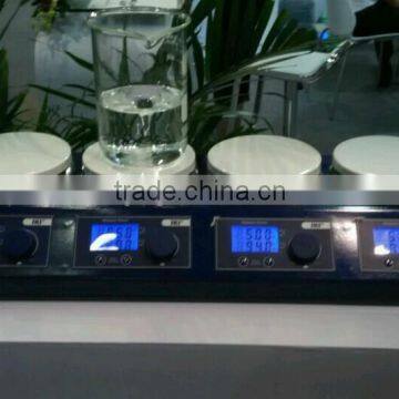 4 Heads Mult Unit Digital Thermostatic Magnetic Stirrer Hotplate Mixer 220V photo-3