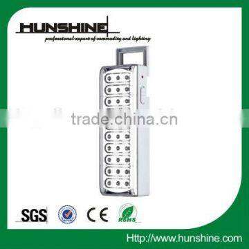 hot white ABS rechargeable portable emergency lighting with 30 led
