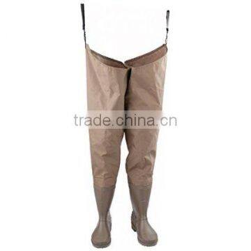 Nylon PVC Hip Waders With PVC Boots