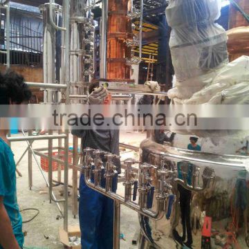 copper distiller/copper distillation equipment/distiller boiler