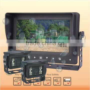 7 inch Lcd Split waterproof Monitor screen camera to tractor