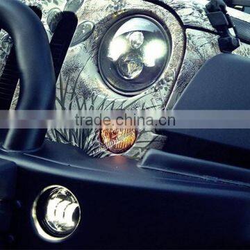 7in Round Off-road Truck SUV Cars 4x4 Vehicles High Power 40W Dual Sealed Beam Halo Ring Driving Lamp photo-6