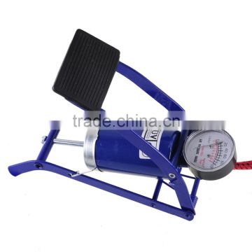 Portable Foot operated 100 psi high pressure inflate air pump for bicycles cars tyre