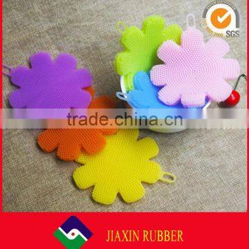 Dish Washing Brush Fruit Vegetable Dish Cleaner Food Grade Silicone Multi-purpose Cleaning Brush photo-5