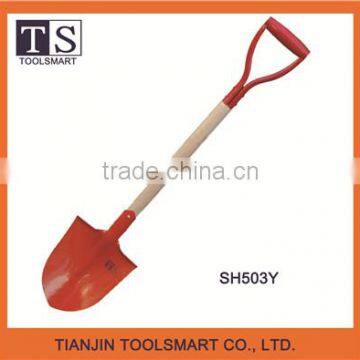 Mechanical Industrial Round Point Shovel With Wooden Handle photo-4