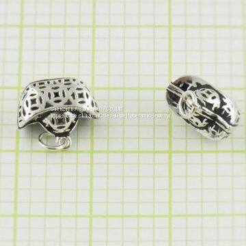 Custom Wing Shape Bracelet Beads Silver For Handmade photo-4