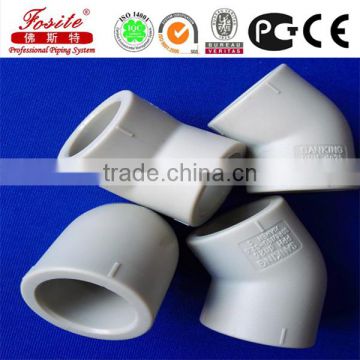 25MM 10bar Elbow 45 degree plastic PPH pipe fitting