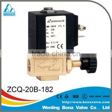 BONA VALVE ZCQ-20B-182 Flow Control Steam Iron Solenoid Valve SAMA 182 type