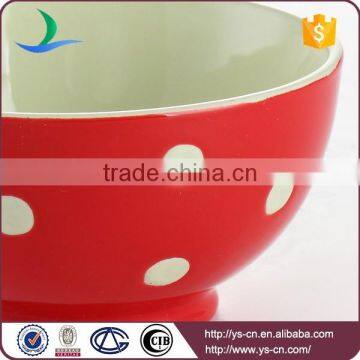 Home Goods White Dot Decal Custom Printed Ceramic Bowls for Sale photo-3