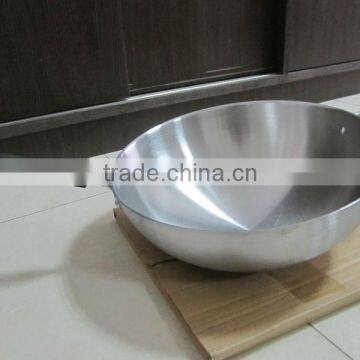 430 Stainless steel wok for induction cooker