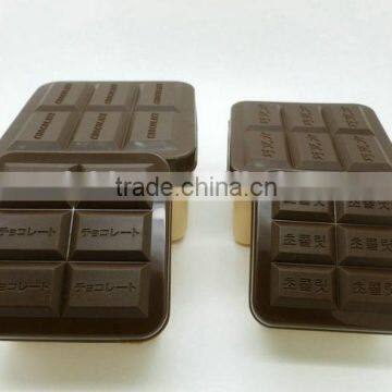 chocolate style plastic fresh keeping box 4pcs set