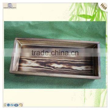 Sale Large Colored Pine Rectangle Wooden Food Crates photo-3